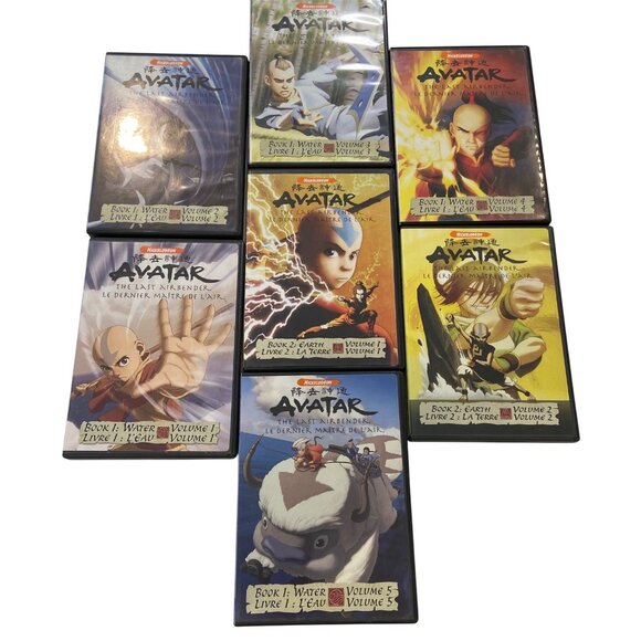 Avatar: The Last Airbender 1 & 2 DVD Set Water & Earth Volumes 1-5 Multilingual - Picture 1 of 9